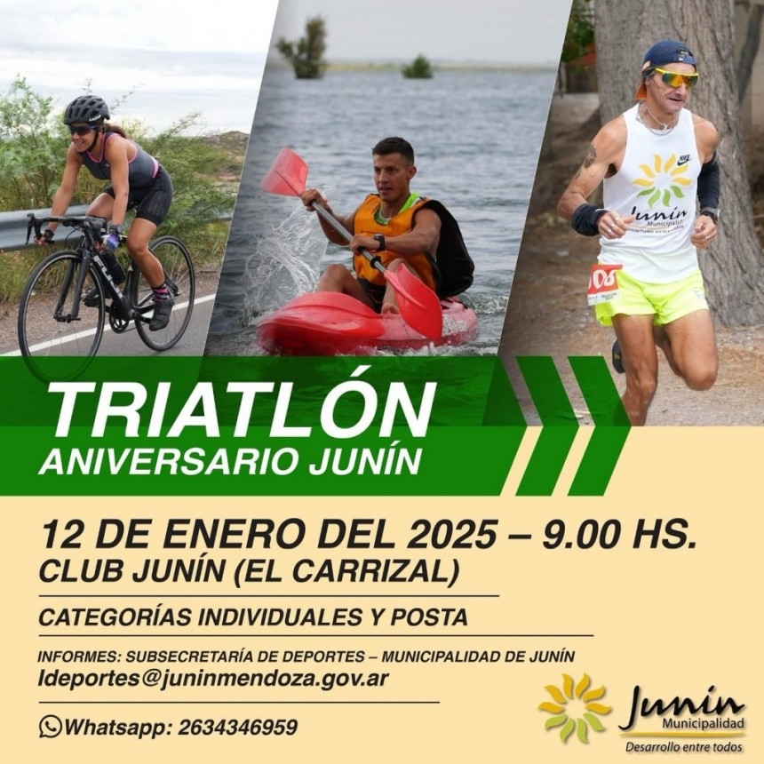 Se viene un nuevo Triatl&oacute;n en Jun&iacute;n