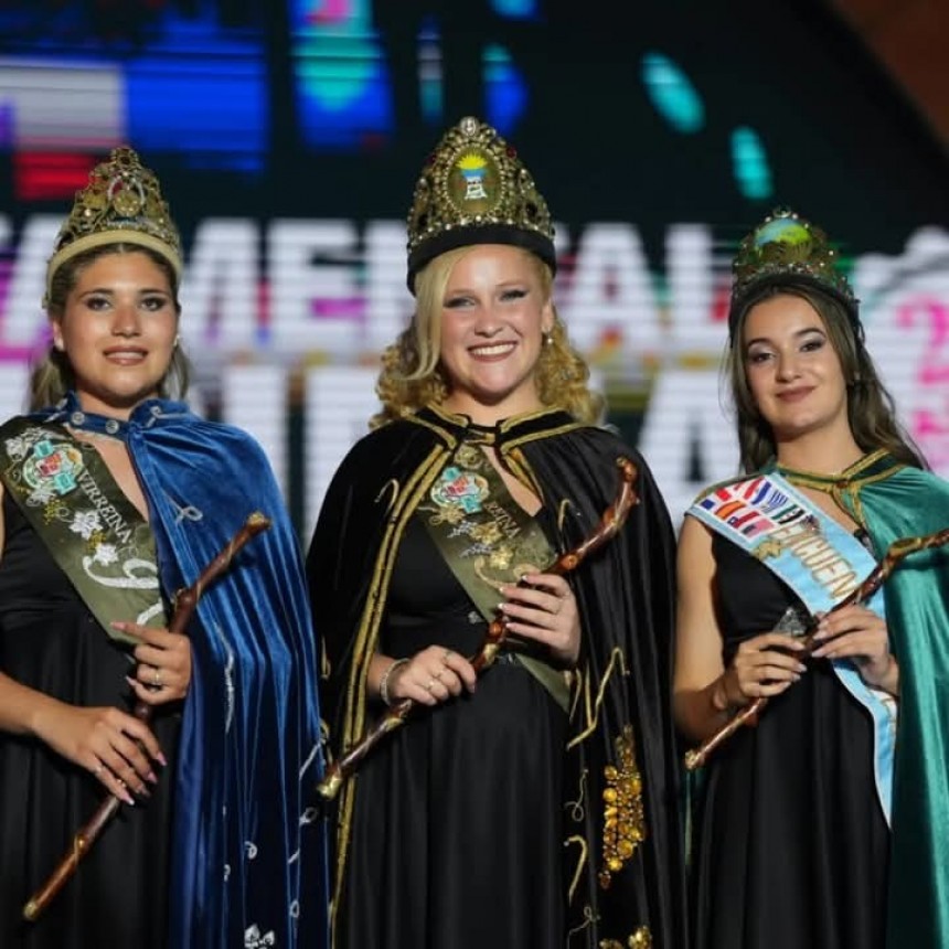 Camila S&aacute;ez Coronada como Reina de la Vendimia 2025 en Jun&iacute;n