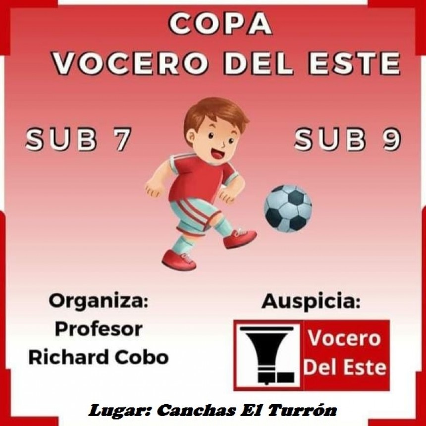 F&uacute;tbol Infantil: El 3 de Febrero arranca la Copa El Vocero del Este