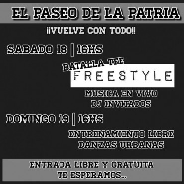 San Mart&iacute;n: Vuelve el mejor Hip Hop al Paseo de la Patria