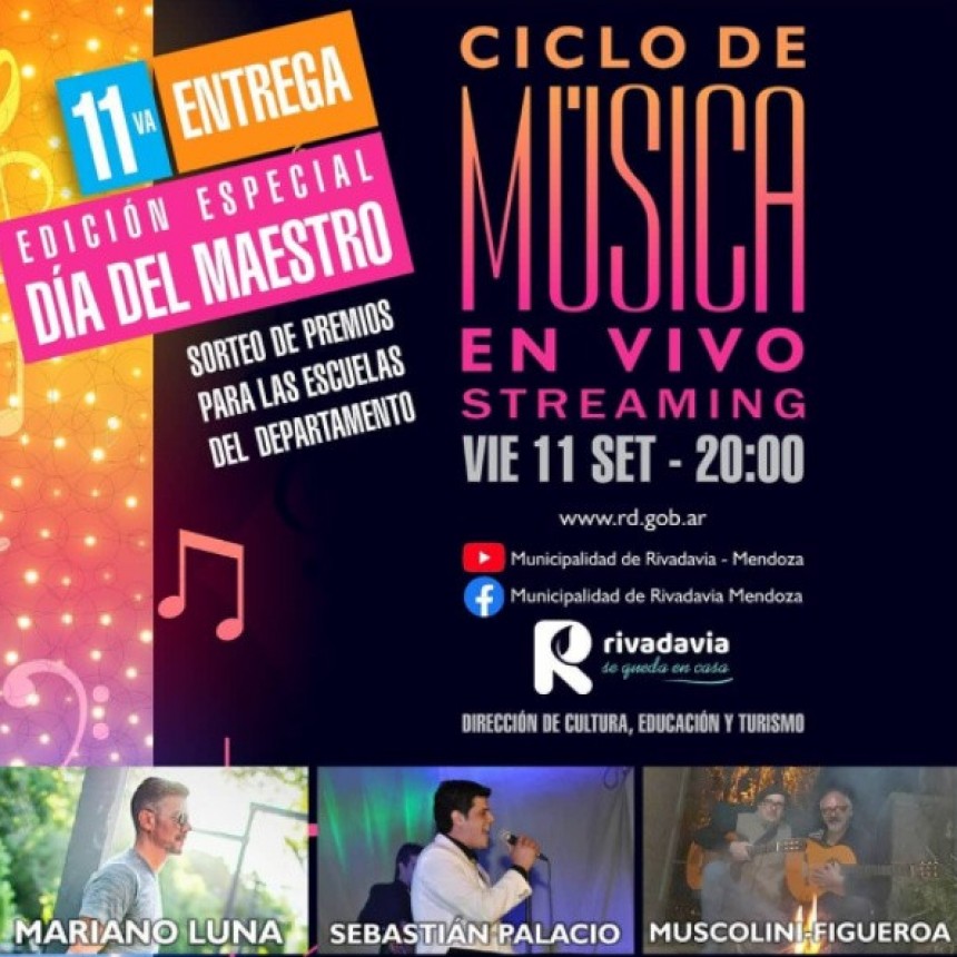 Ciclo de M&uacute;sica en Vivo &ndash; D&iacute;a del Maestro 