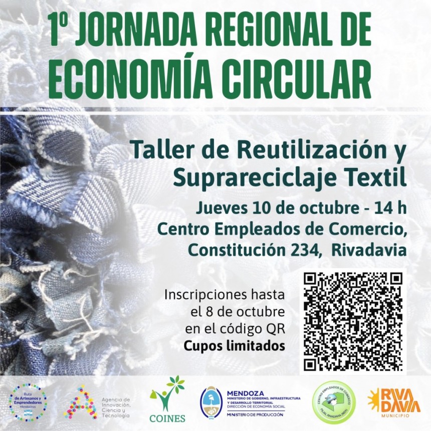 Taller de &ldquo;Reutilizaci&oacute;n y Supra reciclaje Textil&rdquo; en Rivadavia 