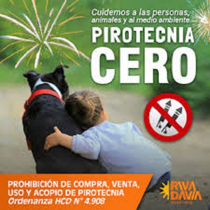 Pirotecnia Cero, campa&ntilde;a de concientizaci&oacute;n en Rivadavia 